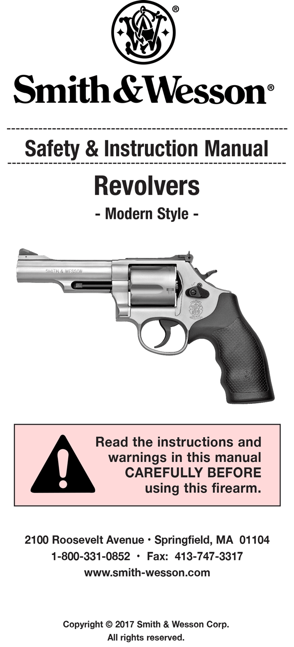 Smith and Wesson J Frame Owner's Manual